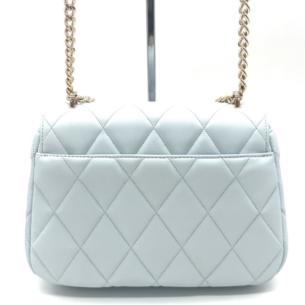 Kate Spade Carey Small Quilted Flap Shoulder Crossbody Bag Dewy Blue (NWT) - Picture 5 of 10